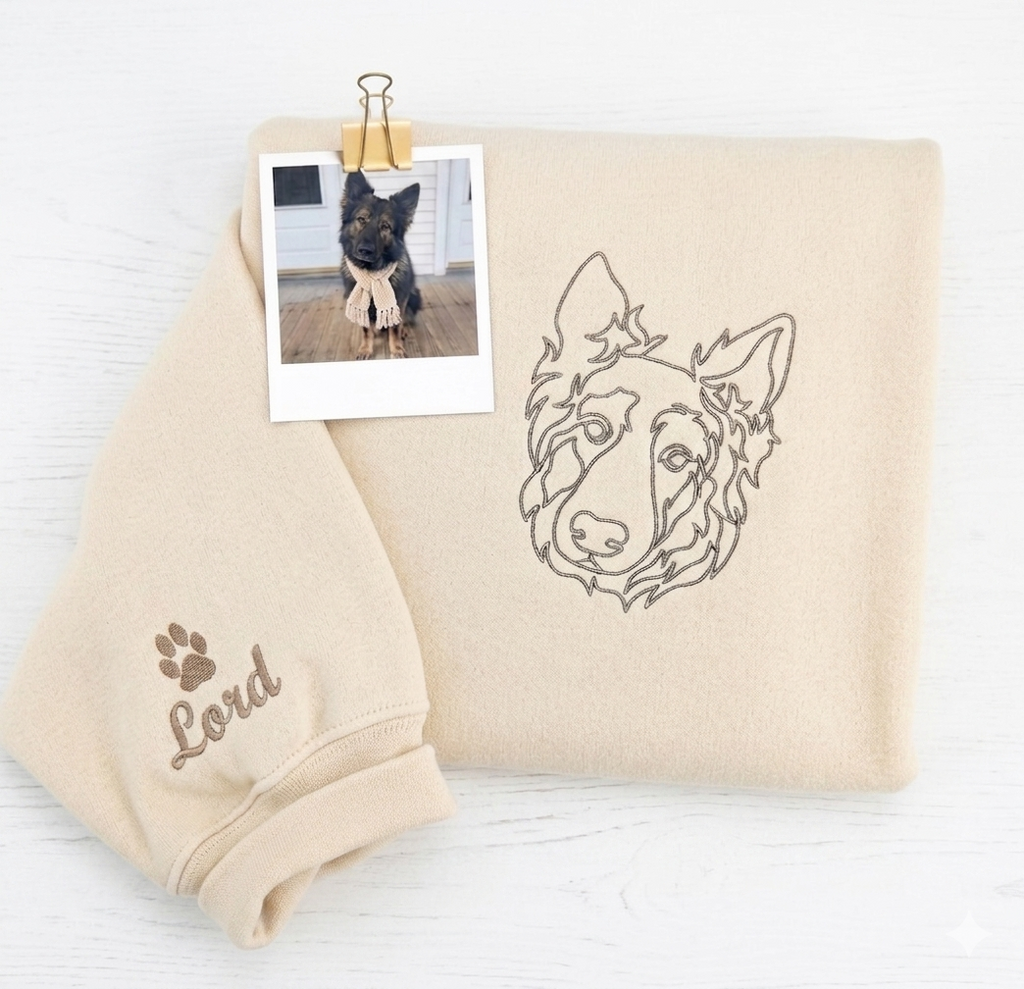 Custom Embroidery Simple Line